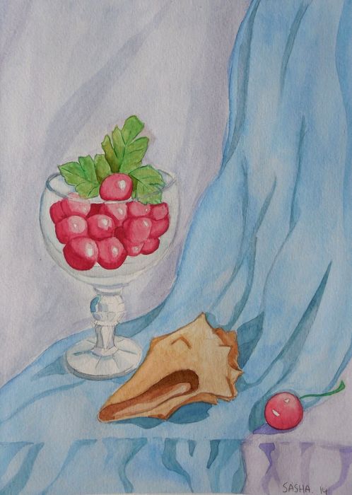 Art Studio PALETTE. Aleksandra Malisheva Picture.  Watercolour Still Life Still Life 
